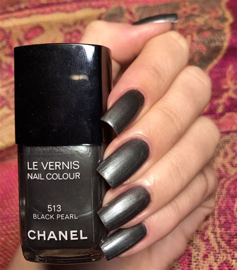 513 black pearl chanel|SWATCH SUNDAY — Chanel Le Vernis Nail Colour 513 Black .